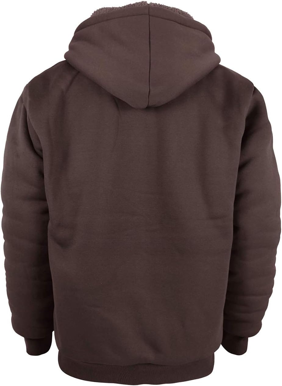 Gary Com Heavyweight Sherpa Hoodies for Men, Thick Fleece Lined Full Zip Up Winter Warm Sweatshirts Work Jackets - Image 3