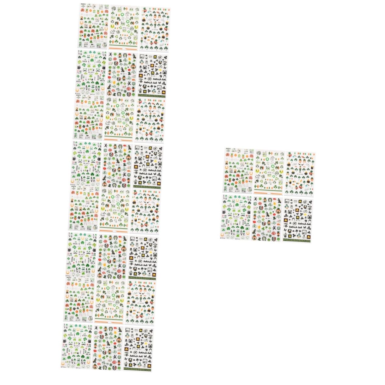 FRCOLOR 30hojas Pegatinas Para Uñas De San Calcomanías De Para Manicura Diseño De Decoración Para Uñas