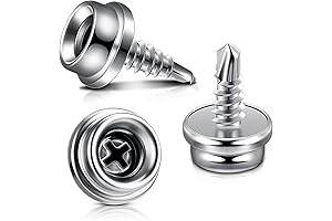 Marine Snap Fasteners, Stainless Steel Screw Boat Cover Snaps, 3/8 Inch Socket...