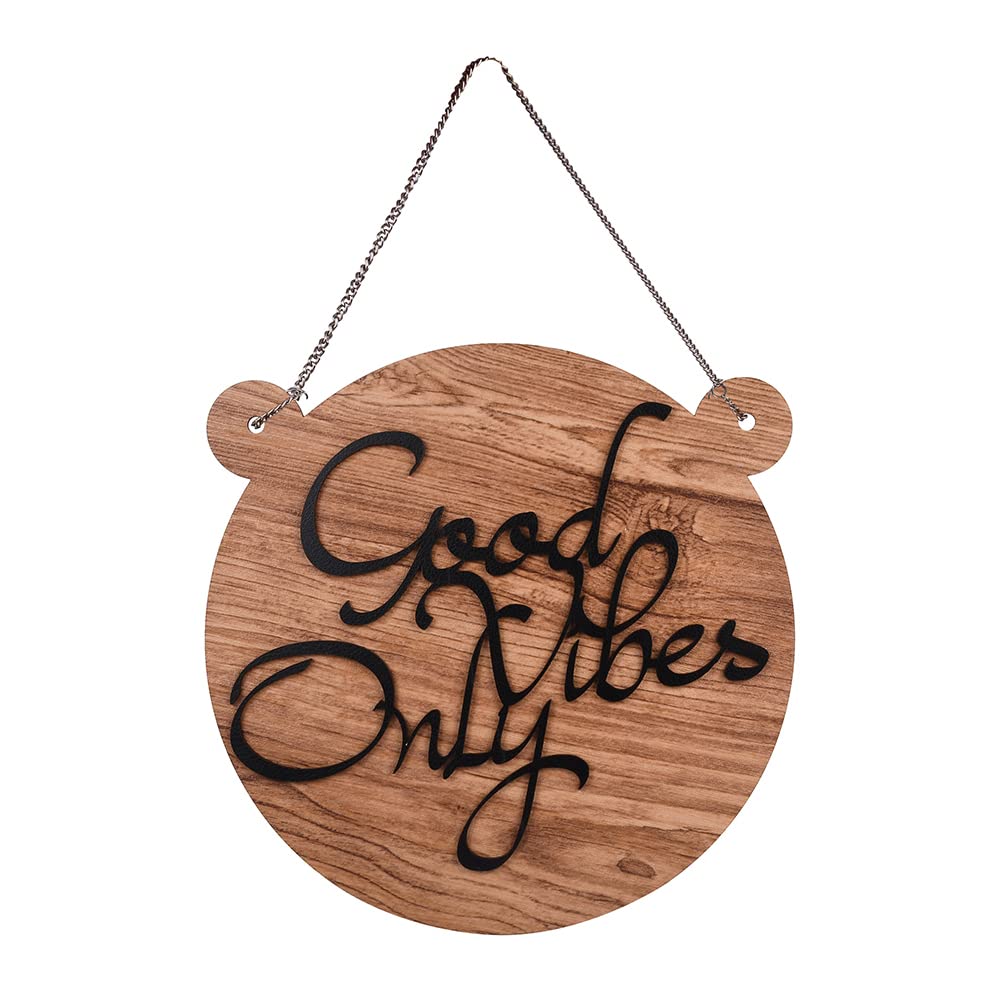 Sehaz ArtworksWall Hangings Good Vibe Only | Home Decor Items Stylish Living Room | Decorative Items for Home | Home Decoration Items | Wall Decor/Room Decor Items for Living Room/Bedroom