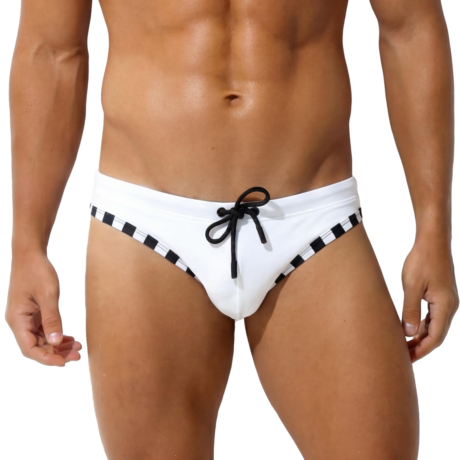 Homme Maillot de Bain Slip Imprimé Bikini Short Taille Basse Séchage Rapide Piscine Sexy Maillots de Natation Plage Confortable S-3XL