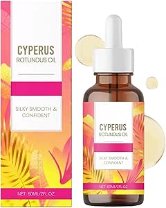 60ml Natural Cyperus Rotundus Oil for Hair Removal, Moisturizing &amp; Soothing Cyperus Oil for Reducing Unwanted Hair, Shrink Pores, Body Oils for All Skin Types