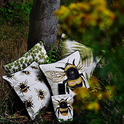 Mcalister Textiles Decorative Tapestry Throw Pillow Cover Scatter Cushion With Queen Bee Tapestry Design For Lounge, Bedroom & Garden 17X17 Inches Bugs Life Range #TOP4
