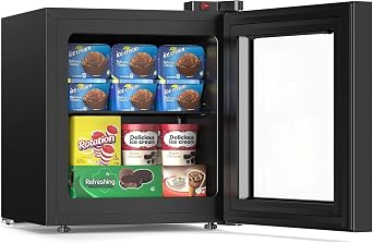 Electactic 1.1 Cu.ft Mini Upright Freezer Compact Freezer 0.4F  14F
