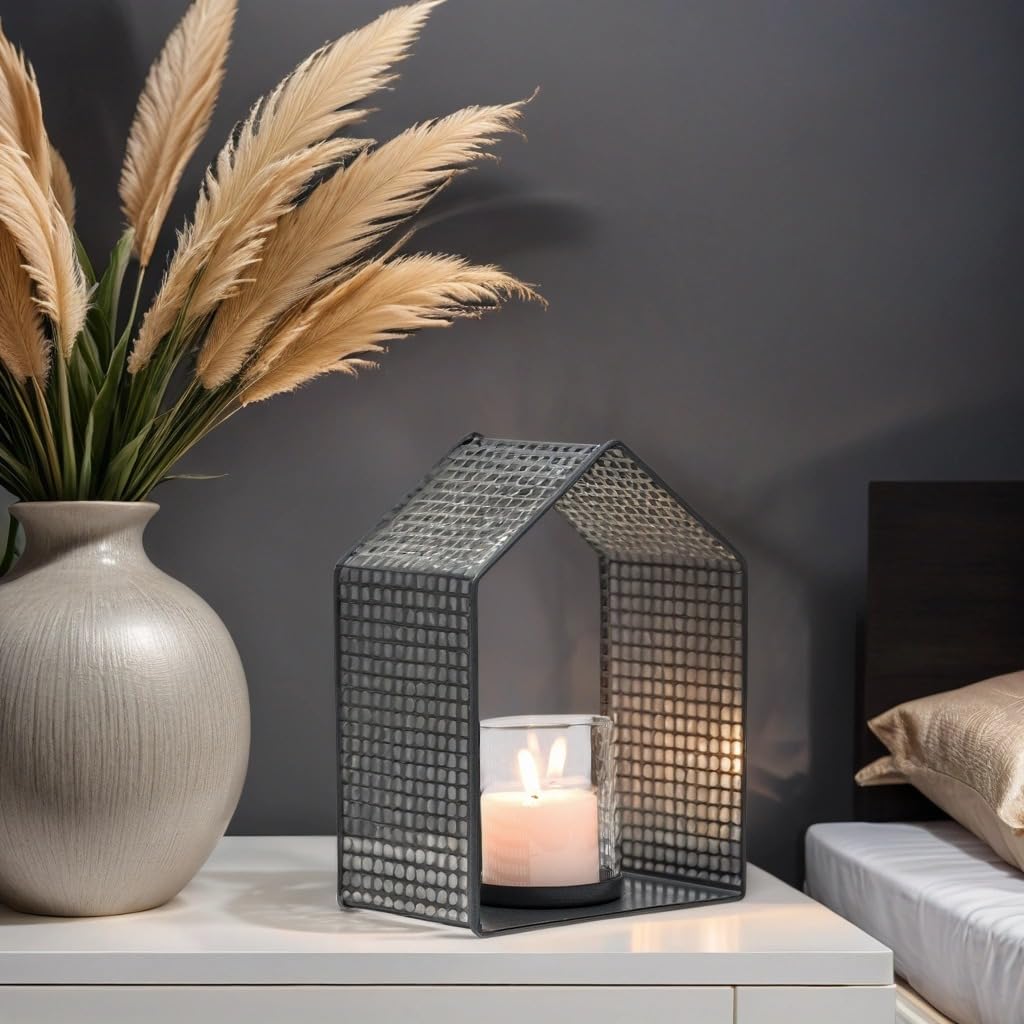 Set di decorazioni orientali Marrakech, set regalo per donne e uomini | vassoio da portata rotondo antiscivolo 3X lanterna | decorazione soggiorno moderno o vintage