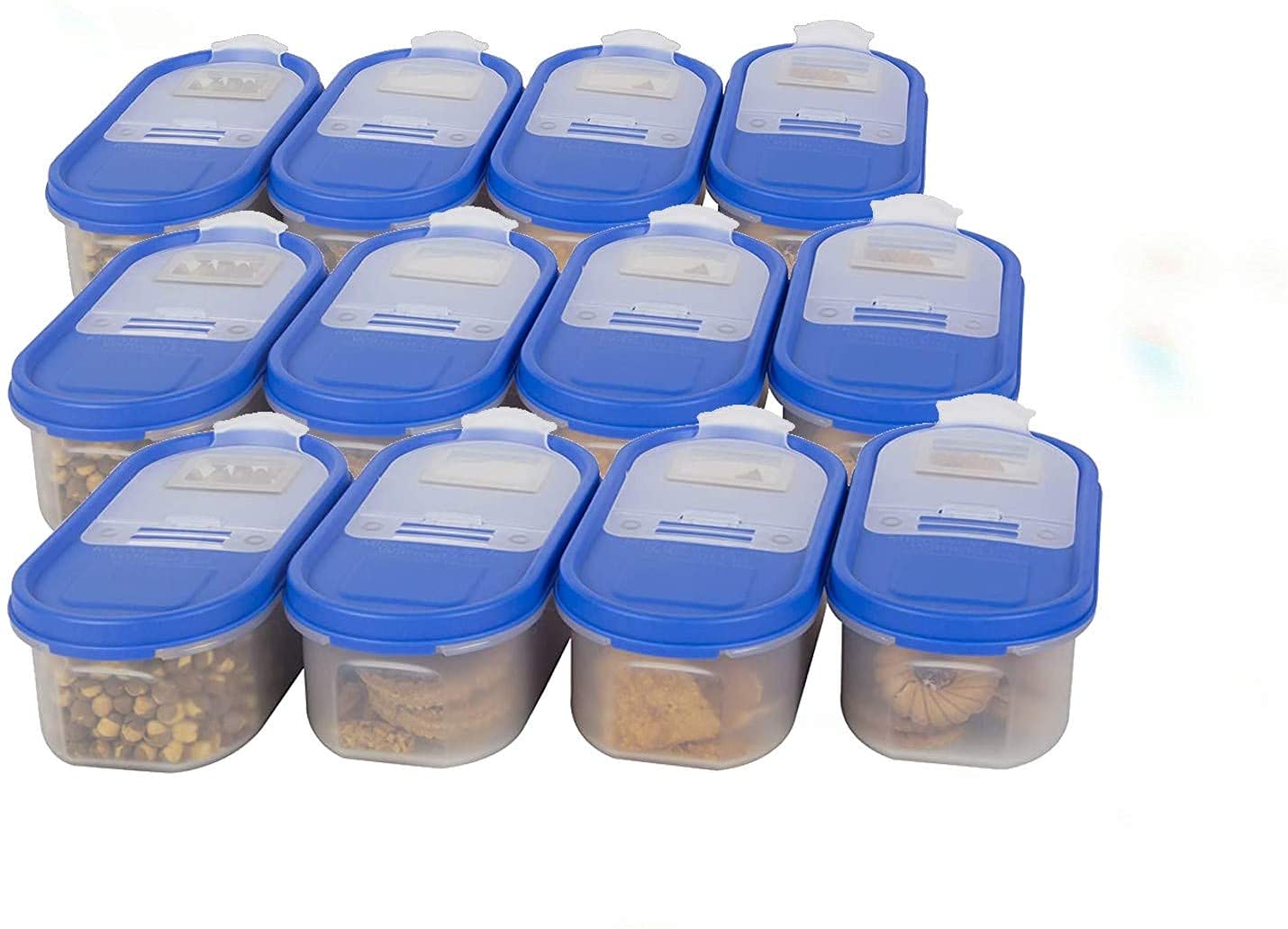 Cutting Edge Essentials Jars - 1.8L Blue (Set of 12) -23