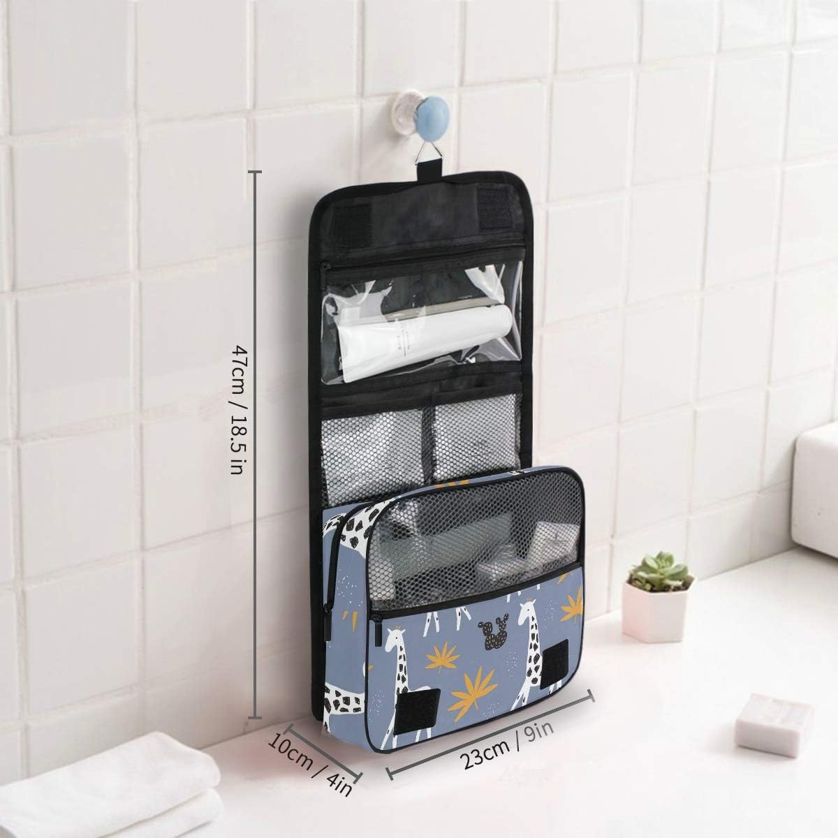 senya Hanging Travel Toiletry Bag Kit Makeup Case Cosmetics Organizer for Men Women