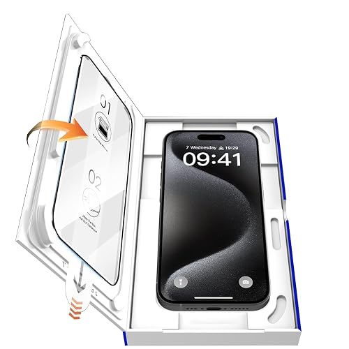 Supershieldz MagicGuard HD+ Tempered Glass Screen Protector Guard for iPhone 15/16 – 1 Pack