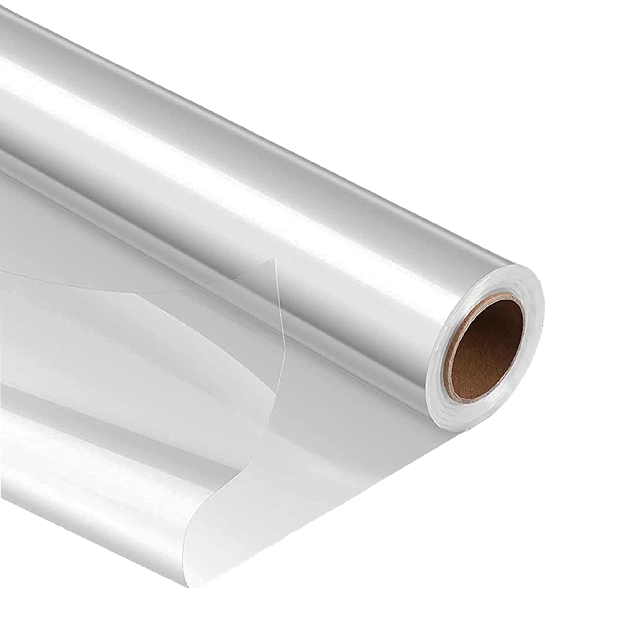 Spurly Cellophane Wrap Clear Wrapping Paper Roll 40cm x 30m Florist Cellophane Roll Packing Wrap for Bouquets, Birthday Gifts Hamper Basket, Valentine's Day, Flower Craft, 2.5 Mil Thickness