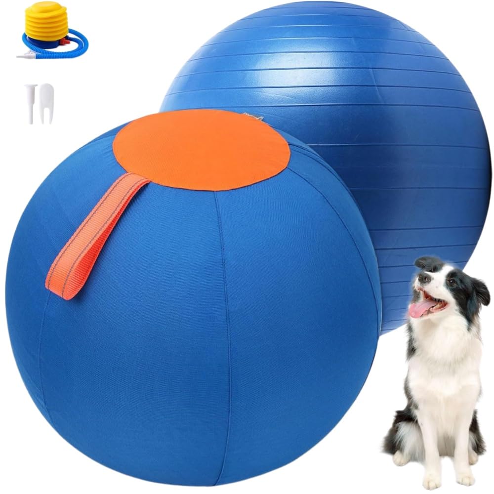 MEIION Lentiva Norden— Aufblasbarer, verschleißfester Hundeball für mittlere und große Rassen, interaktiv für das Outdoor - Training, selbstunterhaltend