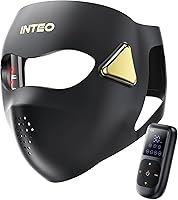 4D Red Light Therapy Face Mask: 4 Modes (Red+850nm IR/Red/Blue/Orange), 328 LEDs, 4000mAh Battery & Remote by ICreateIInnovate