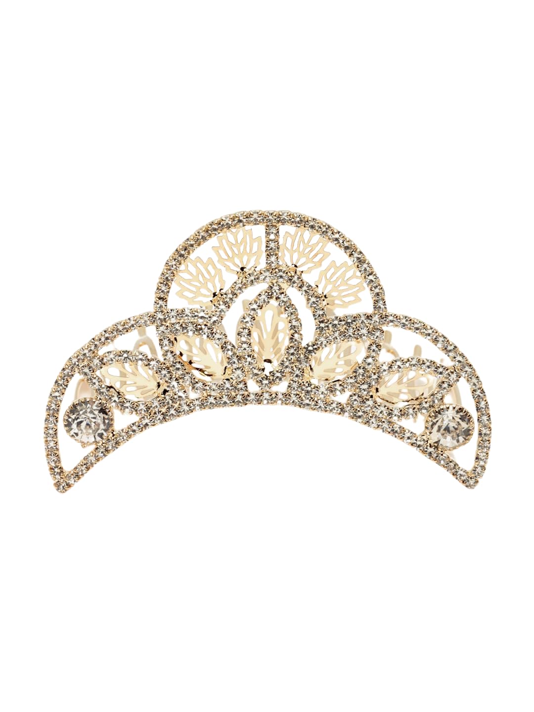 sanjog Golden Tiara for Women - Princess Crown for Wedding Party Maternity Photoshoot Rhinestone American Diamond Bachelorette Party & Birthday Props Gifts for Girl (B0C2D2K8C1) Amazon Price History, Amazon Price Tracker