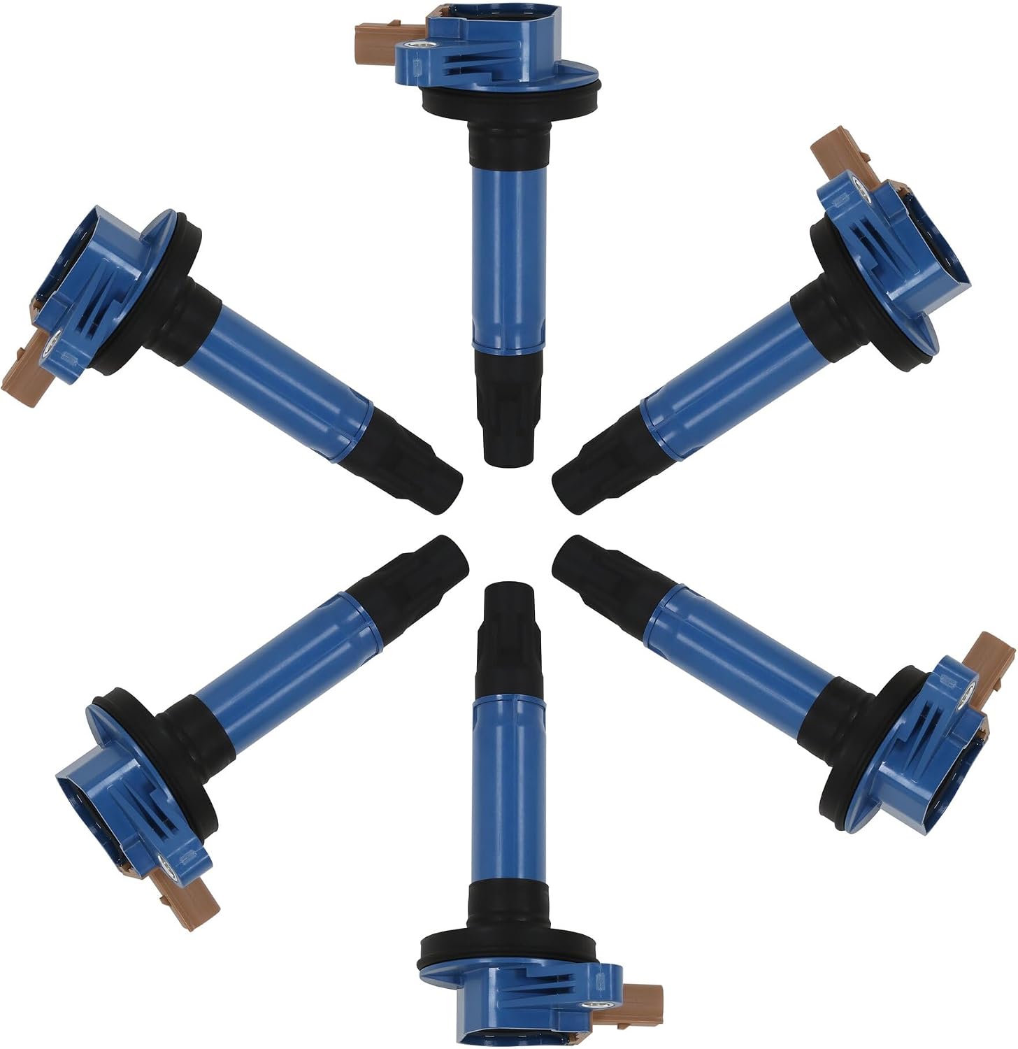 MSD 825765 Ignition Coils, Blue, 6-Pack (3-Pin Connector)
