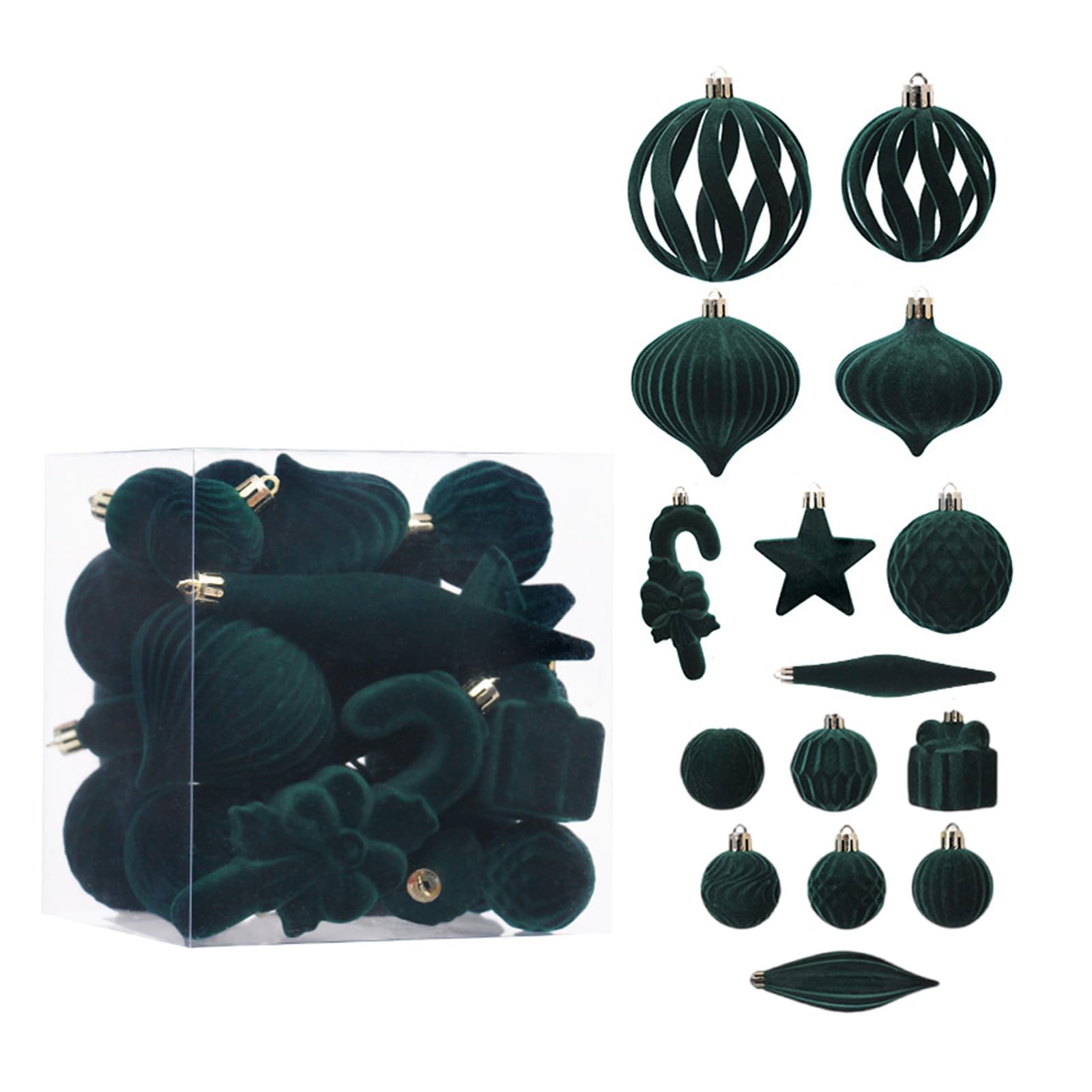 Jazuaiao Of 28 Festival Ornament Bulk Christmas Tree Decorations Candy Theme Holiday Hanging Accent Assorted Holiday Ornaments