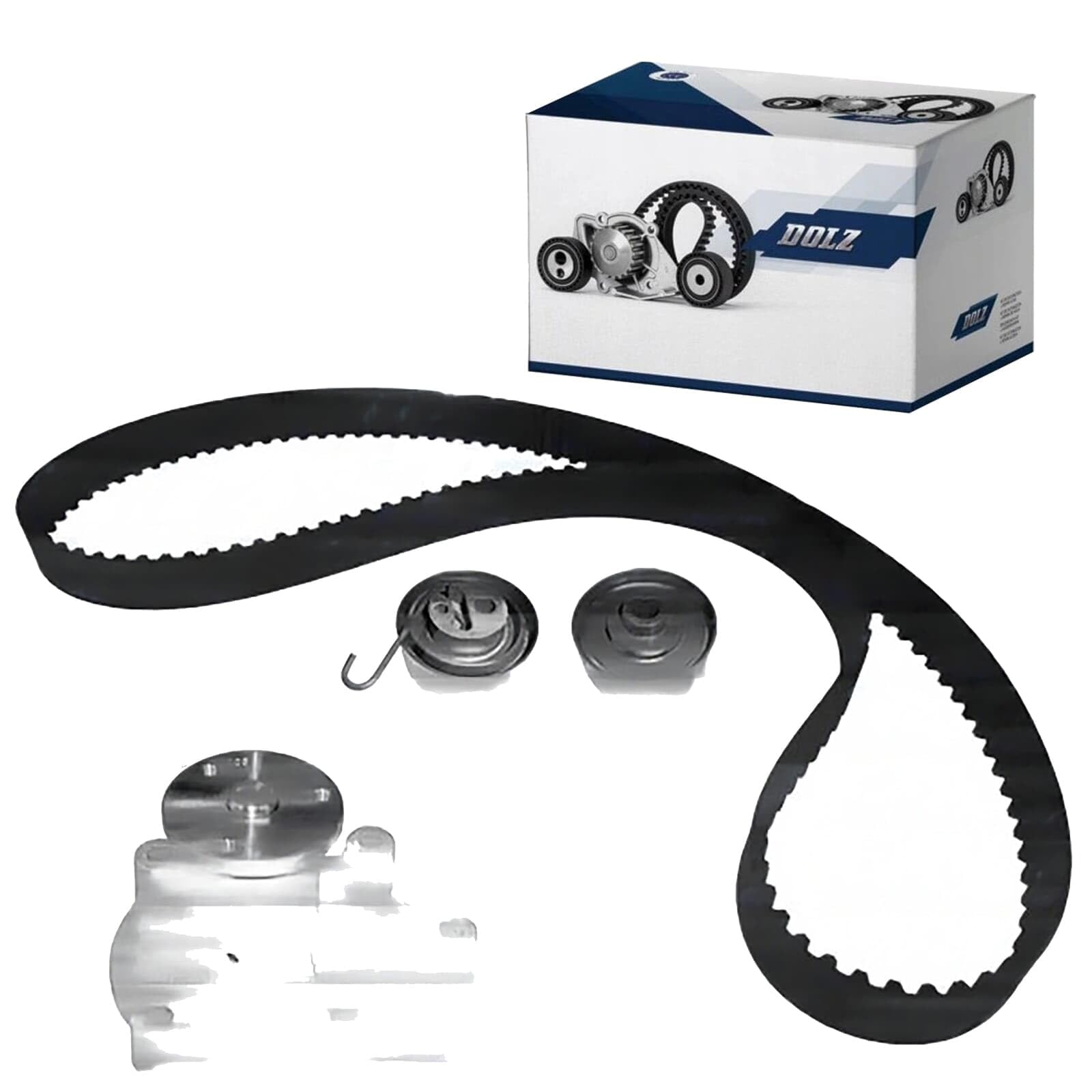 DOLZ KD142 Kit cinghia distribuzione pompa acqua 25,0 mm Compatibilità con OPEL Astra H Hatchback A04 Astra H GTC A04 Astra G CC T98 Astra H Caravan A04 Astra G Caravan T98