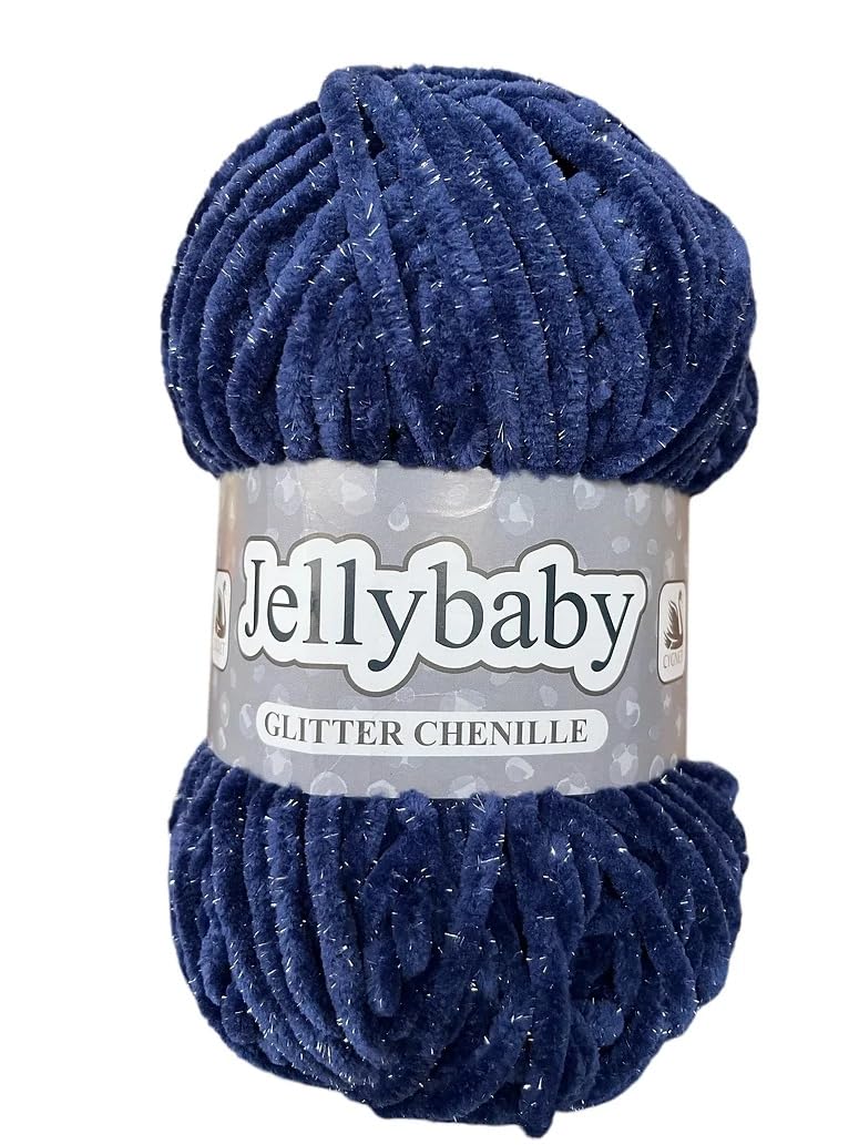 Cygnet Jellybaby Glitter Chenille Chunky Knitting Yarn (Starry Night 072)
