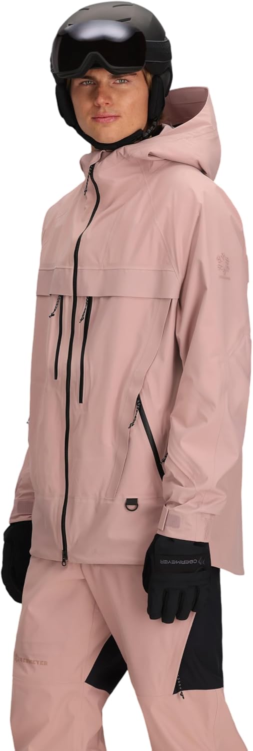 Obermeyer Mens Steibis Shell Ski Jacket, 30K mm Waterproof Breathable with 2-way Stretch