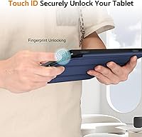 Vista 5 de Fintie Funda para tableta Tienda Fire Max 11 (13 generación, versión 2023) Funda delgada ultraligera con función de encendido y apagado automático