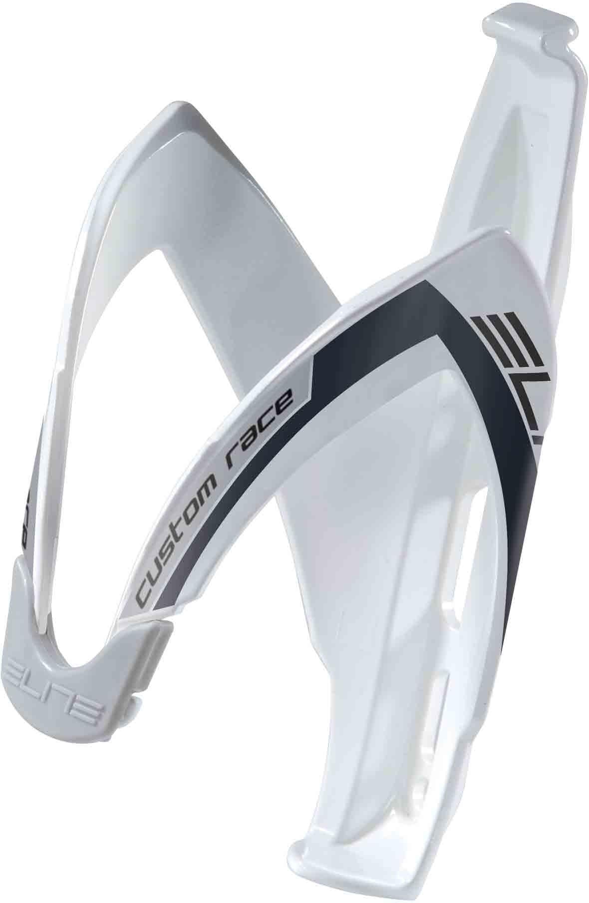 Elite Custom Race Water Bottle Cage: White/Black