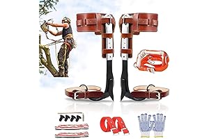 DJEMPPS Professional Arborist Spikes for Tree Climbing