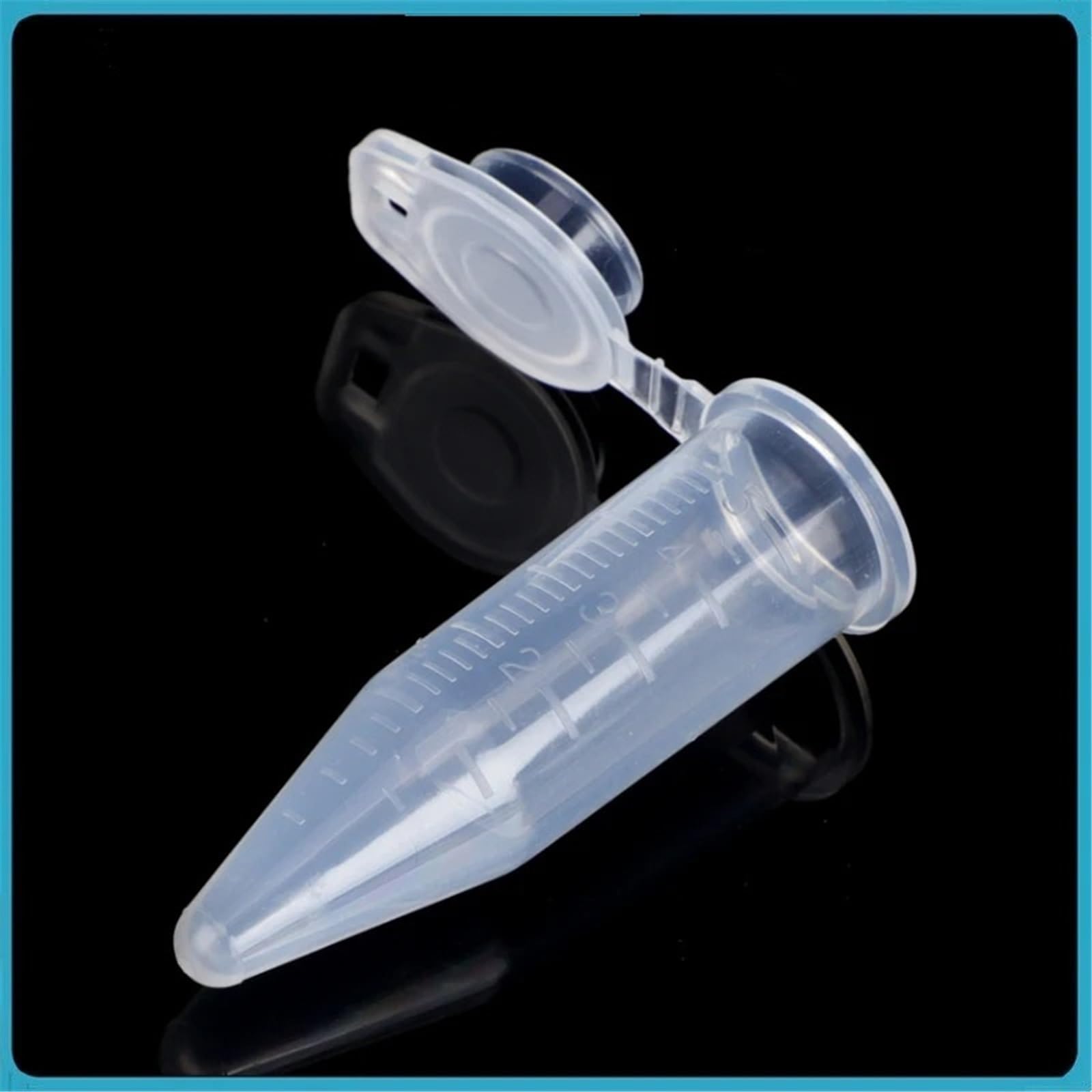 Microtubi Provetta da centrifuga 5ml Laboratorio Plastica EP Fondo conico colorato Tappo a scatto Sterile Senza DNasi/RNasi(Mix Color 100 PCS)
