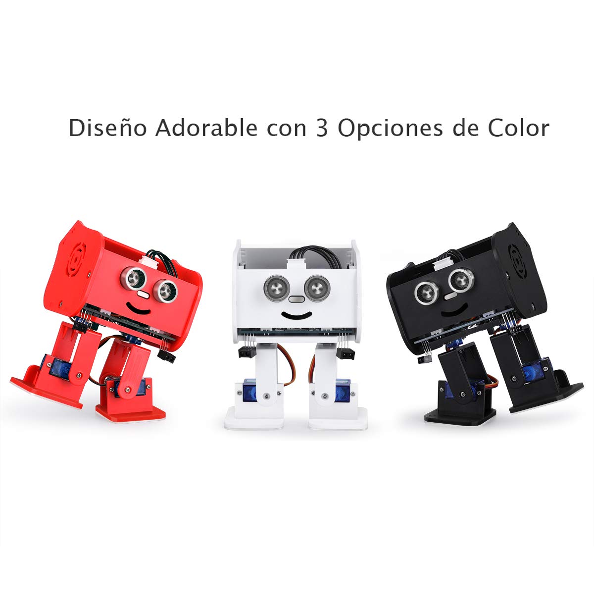 ELEGOO Penguin BOT Robot Biped Rojo Compatible con Arduino IDE | Proyecto con Tutorial de Ensamblaje, Kit Stem para Aficionados, Juguetes Stem para Niños y Adultos Versión 2.0