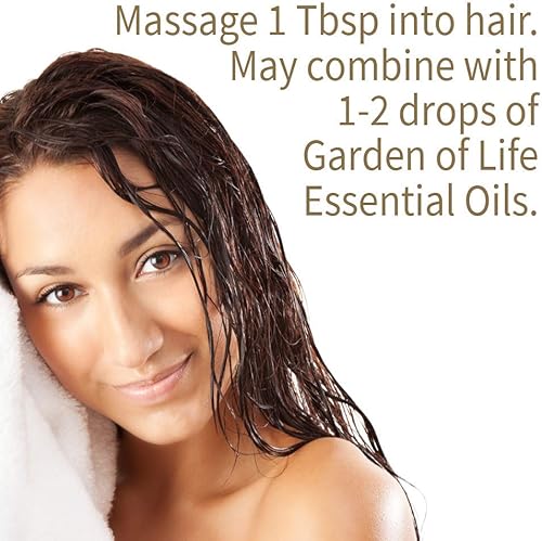 Miniatura 5 de Garden of Life Aceite de jojoba 100% orgánico y puro aceite de jojoba dorado para cabello, piel y cara, aceite corporal de jojoba prensado en frío,