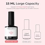 Modelones Jelly Gel Nail Polish 15 ML Neutral Sheer Nude Pink Gel Polish Translucent Soak off LED Gel DIY Manicure Nail Gel Polish Gift for Girls Women