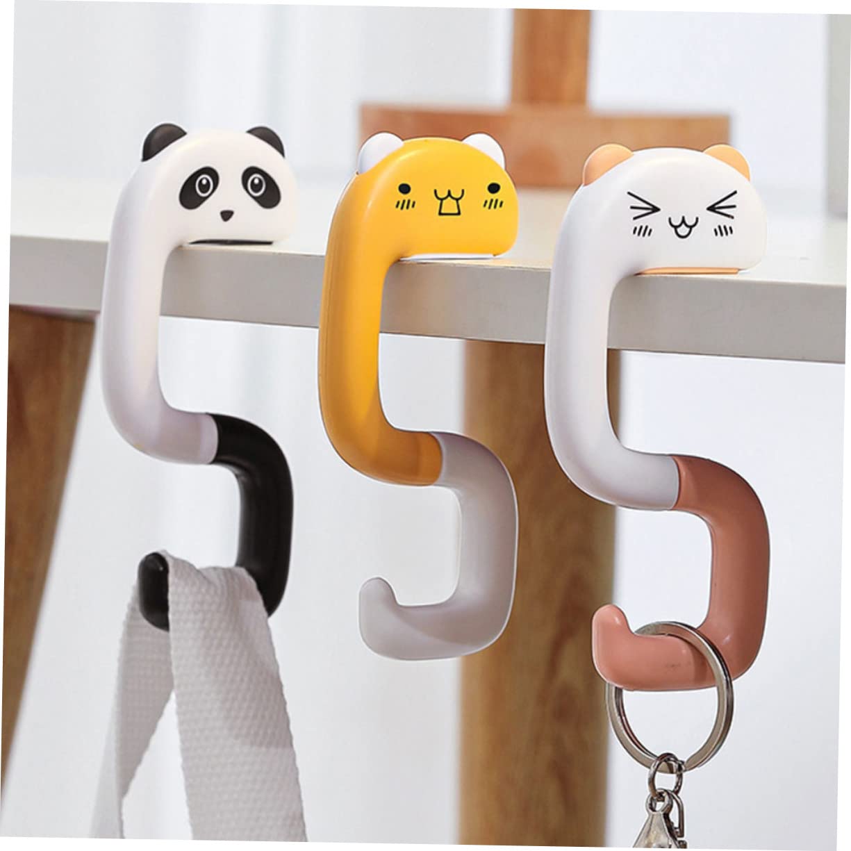 Homoyoyo Desk Purse Hook Adorable Office Bag Hanger for Table Hooks for Hanging Purse