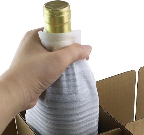 Miniatura 6 de Kits de divisor de vidrio Kit de embalaje de vino Divisores de caja de cartón 9 almacenamientos, con bolsas de espuma