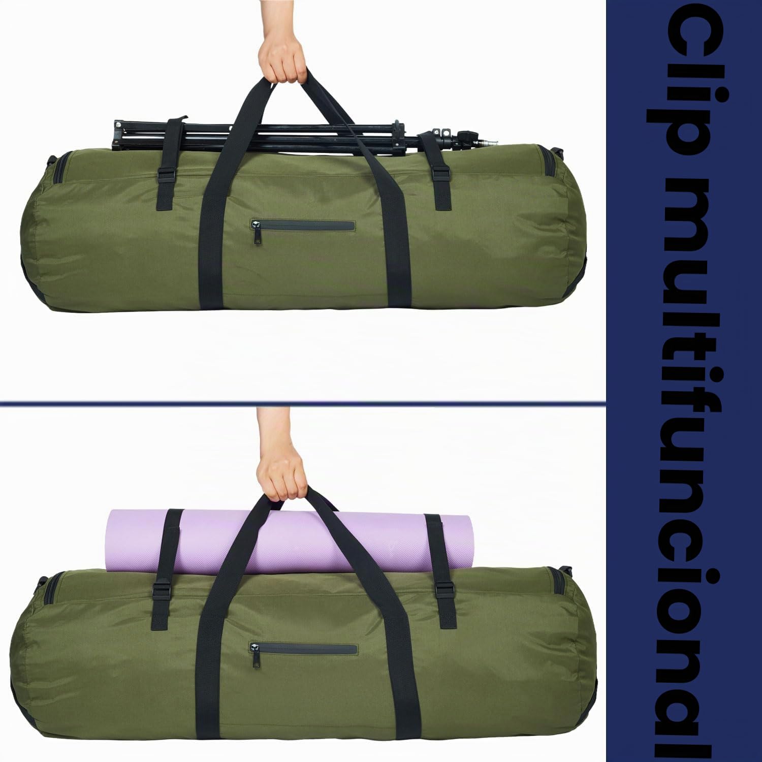Arxus Bolsa de Lona Grande de 30L/50L/90L para Viajes, Deportes y Acampadas, con Correa para el Hombro
