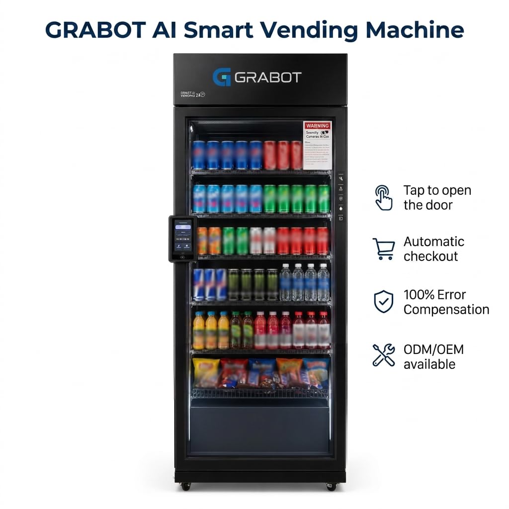 Smart Combo Vending Machine for Business with AI Technology Vending Machine for Sale, Card Reader & App Control Refrigerated Commercial Air 480