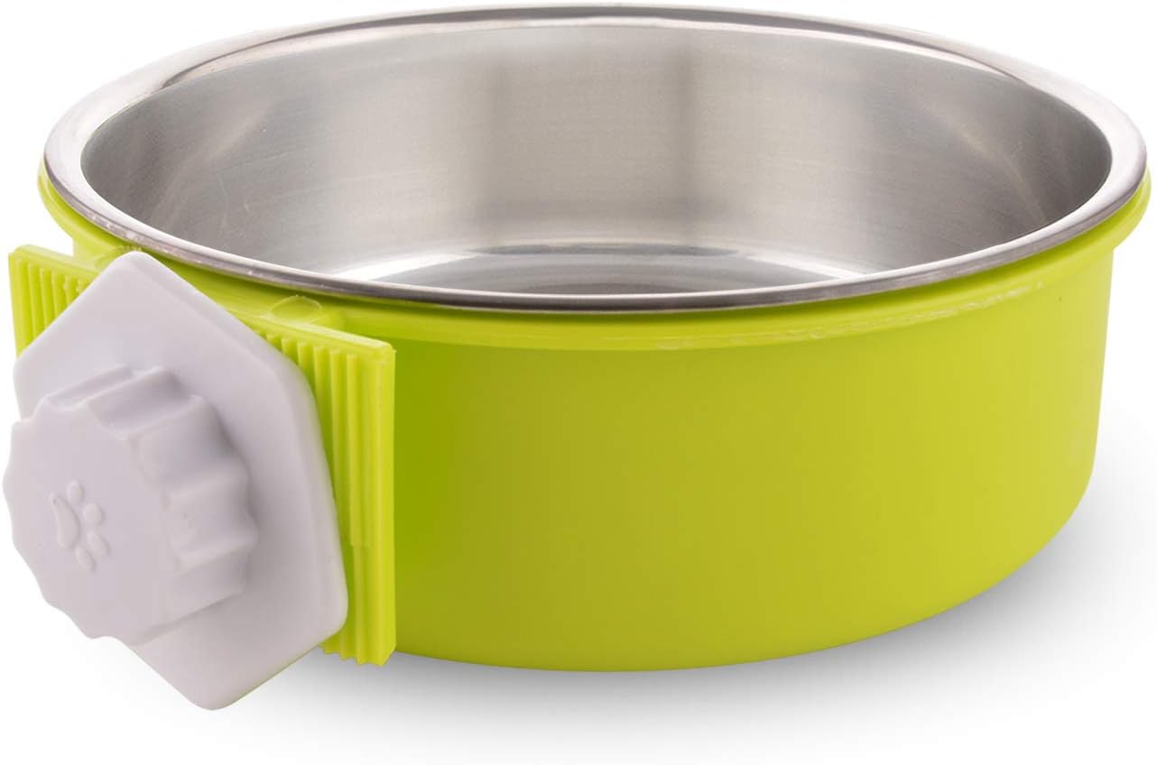 Pet Supplies Crate Dog Bowl, Water Food Bowls for Dog Kennel Cage