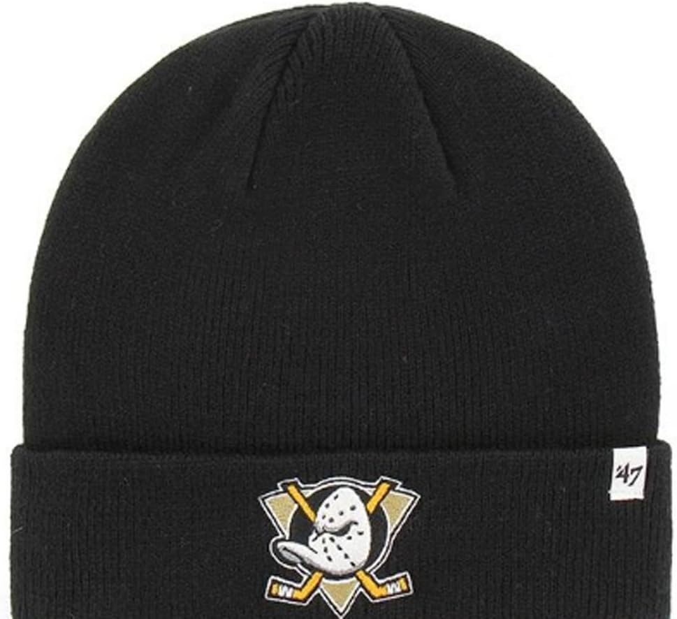 '47 Brand NHL Anaheim Ducks Raised Cuff Knit Beany Hat One Size Mütze Forty Seven