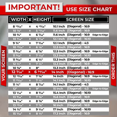 Sightpro 14 Inch Laptop Privacy Screen Filter For 16:9 Widescreen Display - Computer Monitor Privacy Shield And Anti-Glare Protector #TOP2