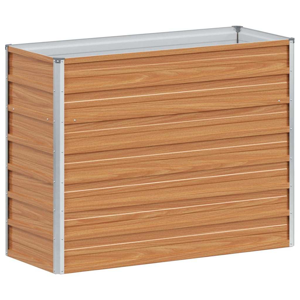 Letto Rialzato da Giardino in Acciaio Zincato 100x40x77 cm | Fioriera rialzata per coltivare piante, fiori ed erbe aromatiche su balcone, terrazzo o nel proprio orto domestico.