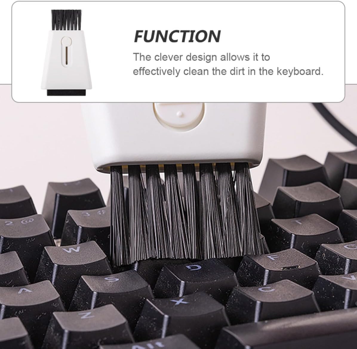 Multi Purpose Double Head Cleaning Brush for Keyboard Window Tracks