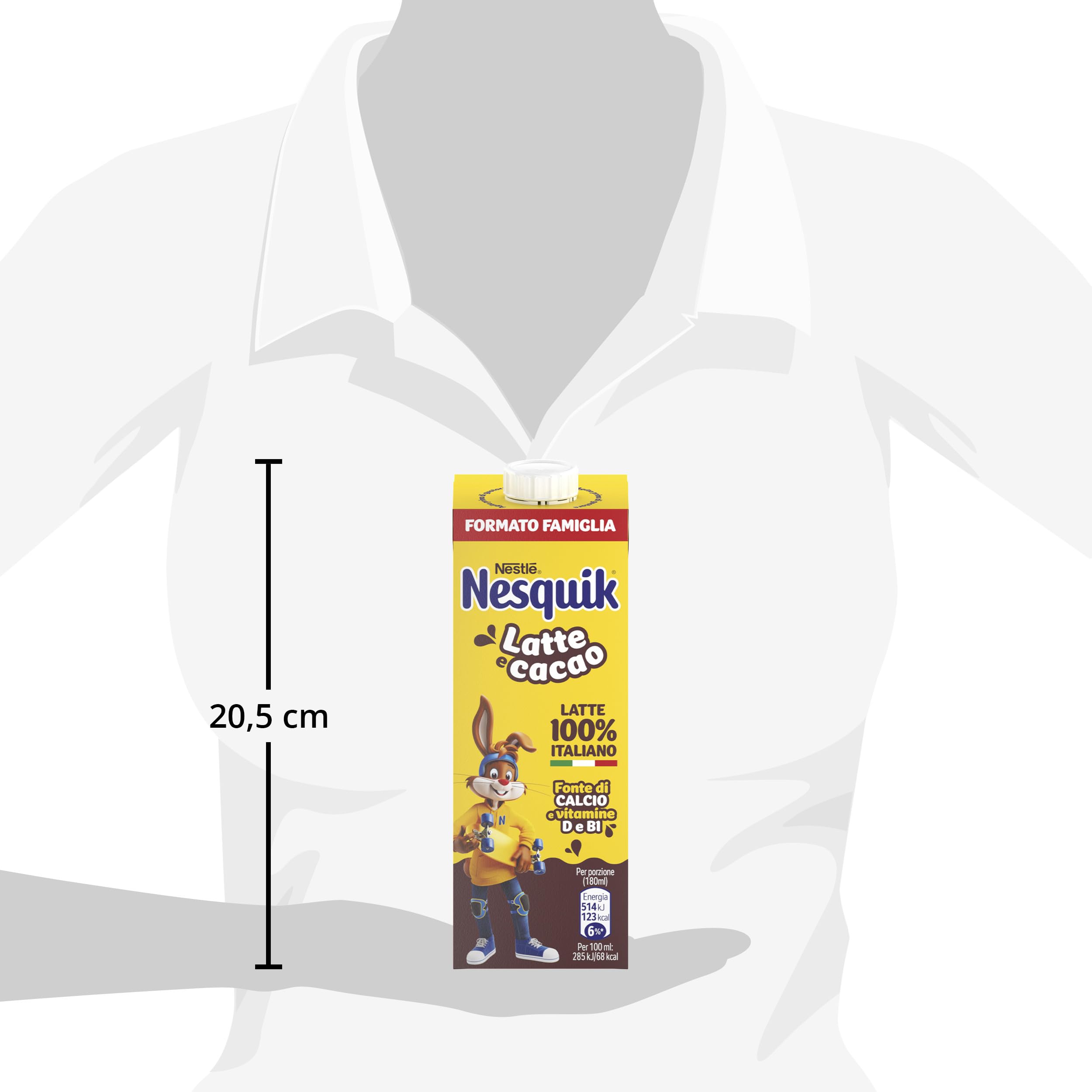 NESQUIK Pronto da Bere Latte e Cacao, 10 Brick da 1L (10L)