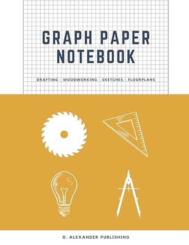 Graph Paper Notebook: 1/4" Grid (4x4) Graphing paper for students, architects, engineers, woodworkers and artists