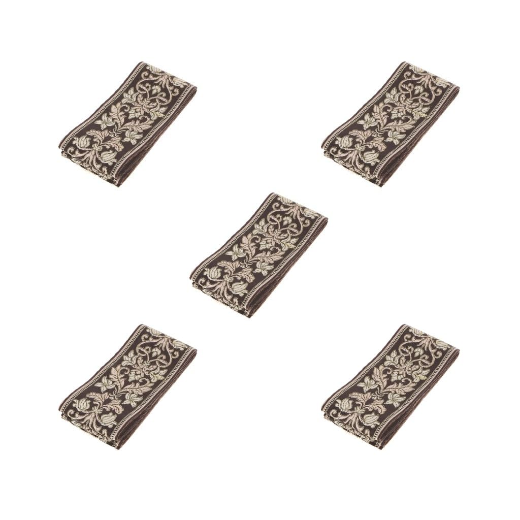 Ruban brodé de 6cm pour customiser vos vêtements, lot ethnique jacquard couture