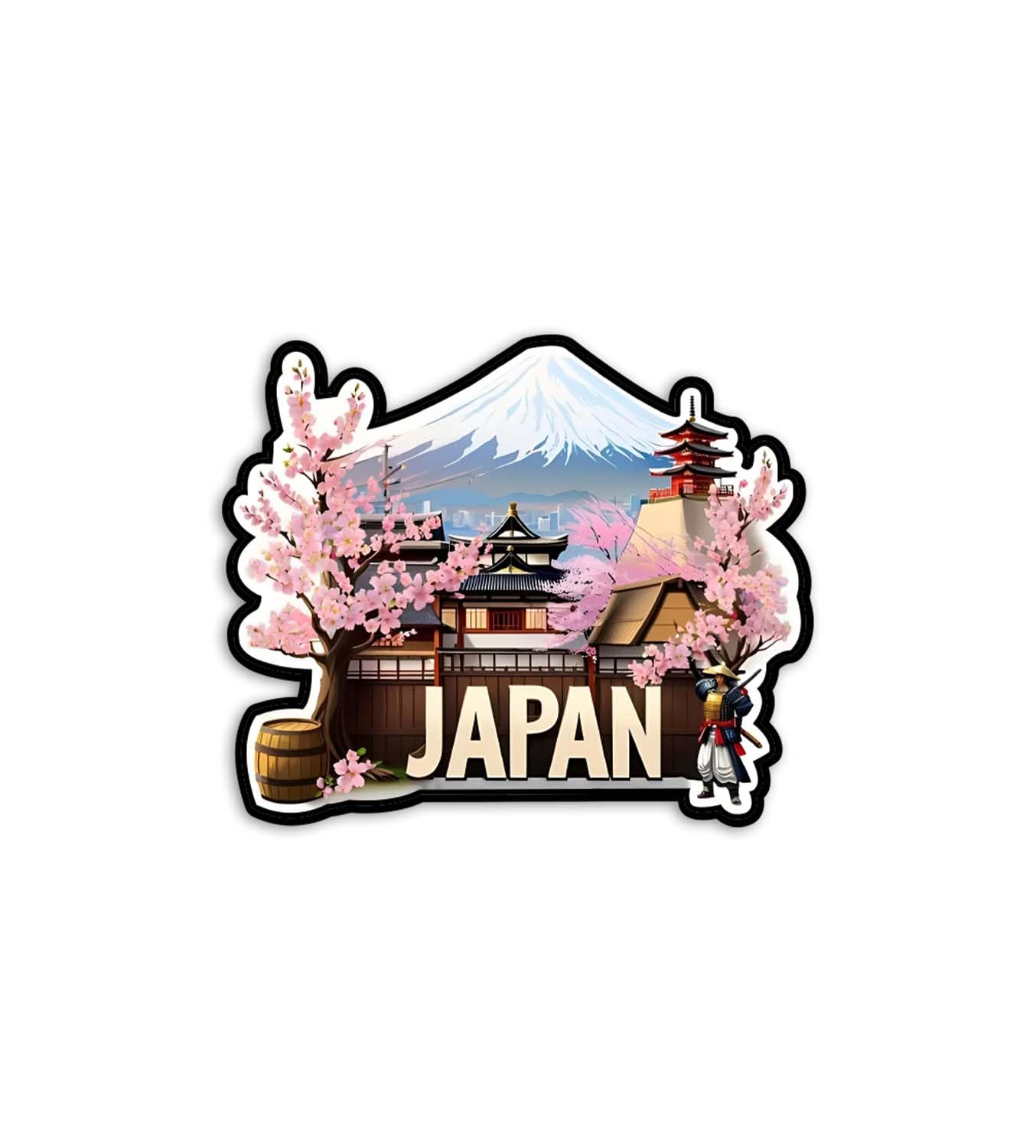 Gift Me Bazar Country Theme Fridge Magnet | Souvenir Wooden Refrigerator Stylish Magnet for Kitchen & Home Decor | Fridge Decoration Travel Souvenir Gift (Japan Fridge Magnet)-image-41