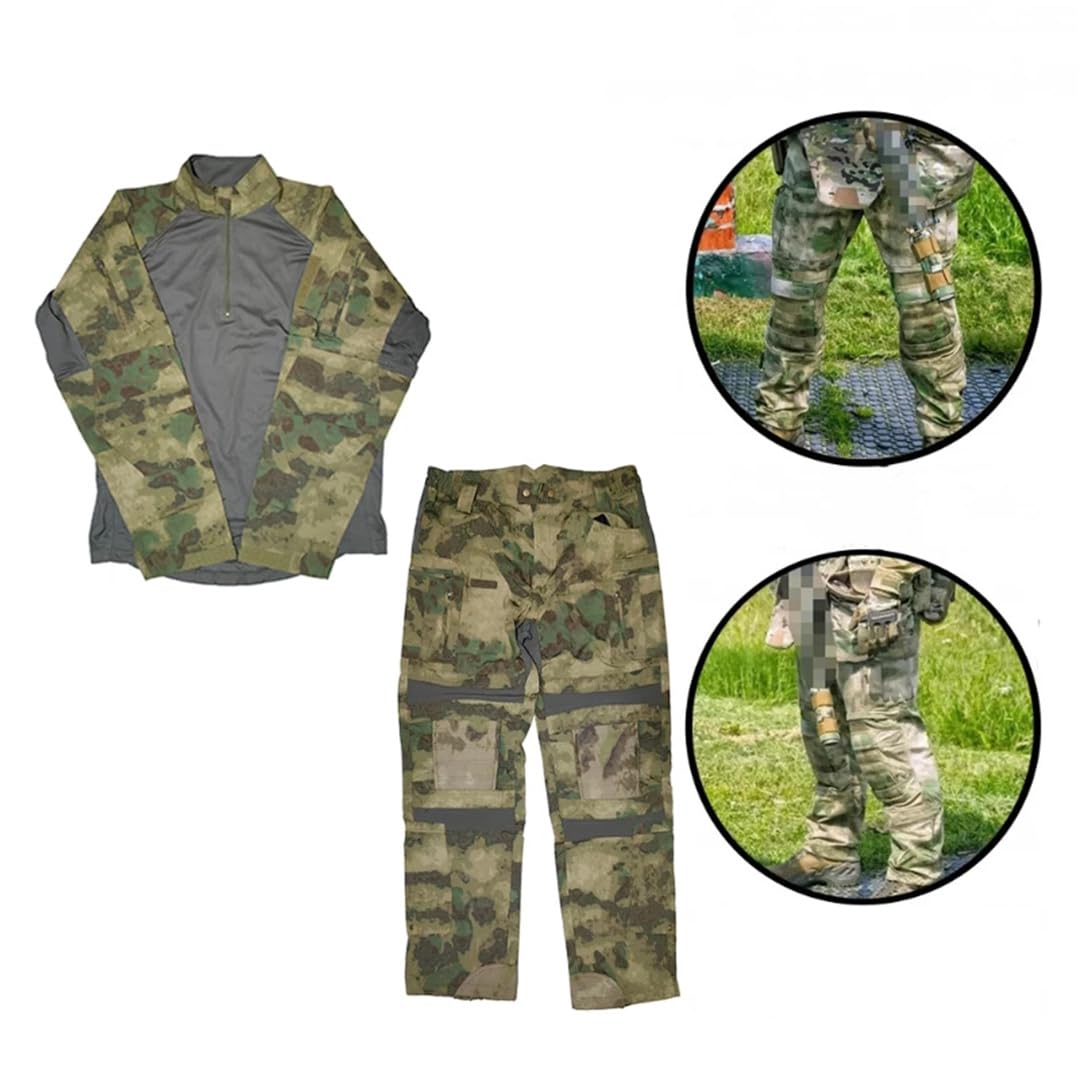 Multicam - Traje táctico de combate, uniforme de camuflaje, equipo de entrenamiento al aire libre, ropa de caza y trabajo