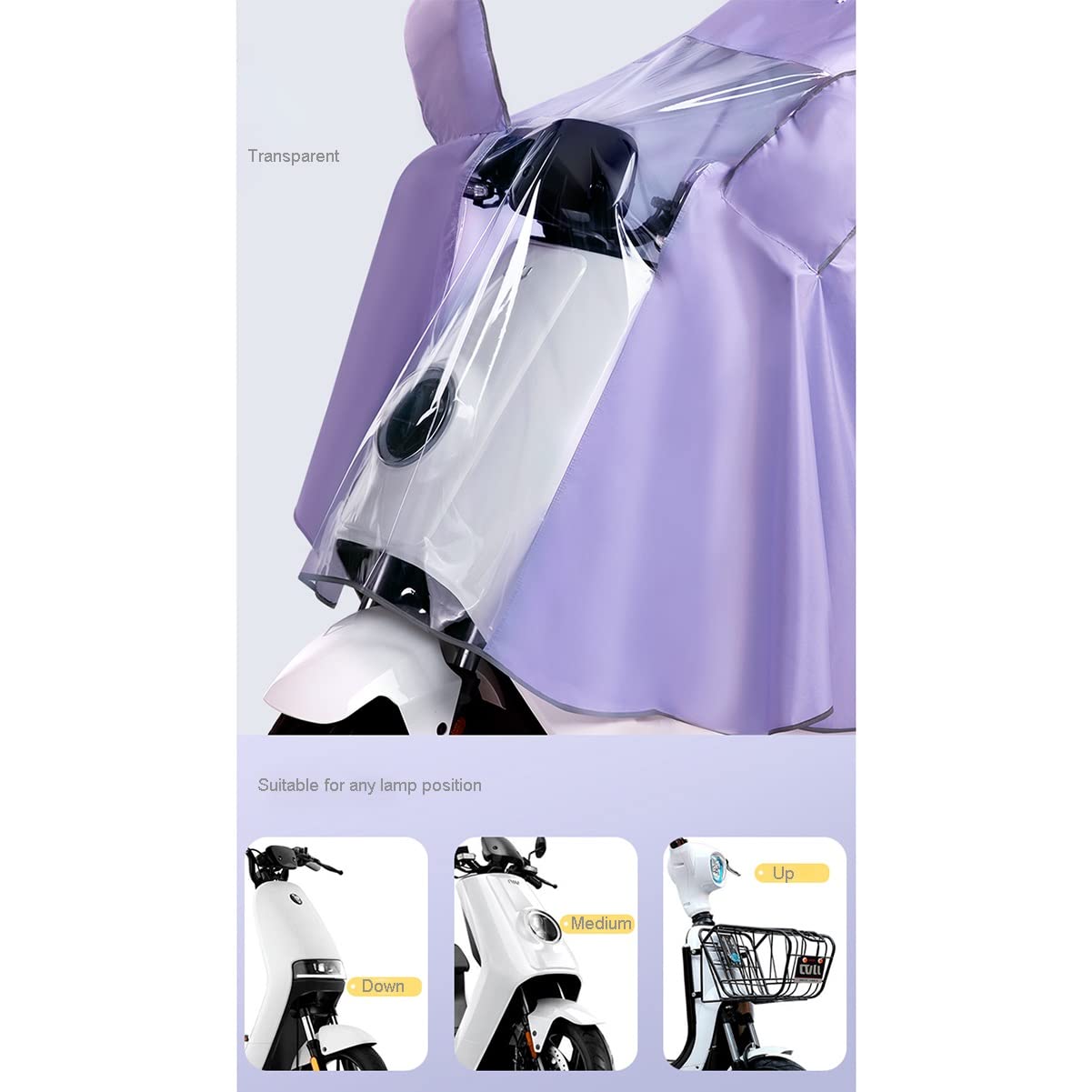 Rowerowa peleryna przeciwdeszczowa Poncho 4XL, wiatroszczelny płaszcz przeciwdeszczowy z kapturem unisex na rower E-Bike pokrowiec na hulajnogę mobilną(Blue,Full)