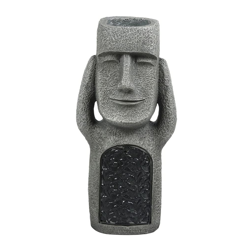 Statues de l'île de Pâques en résine de qualité pour décoration extérieure unique