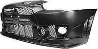 Vista 4 de Conversión de parachoques delantero compatible con MITSUBISHI LANCER 2008-2015, kit de carrocería de conversión de cubierta de parachoques negro PP