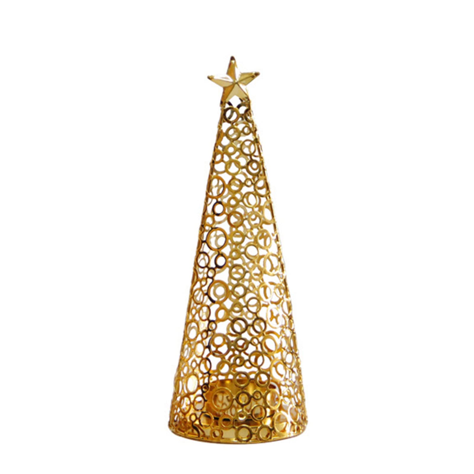 Buxuaaaa Hollow Pattern Holder Stand Holder Tabletop Geometric Iron Candlestick Ornament Decorations Hollow Decorative for Home Decor Iron Candlesticks Stand Tabletop Candelabra