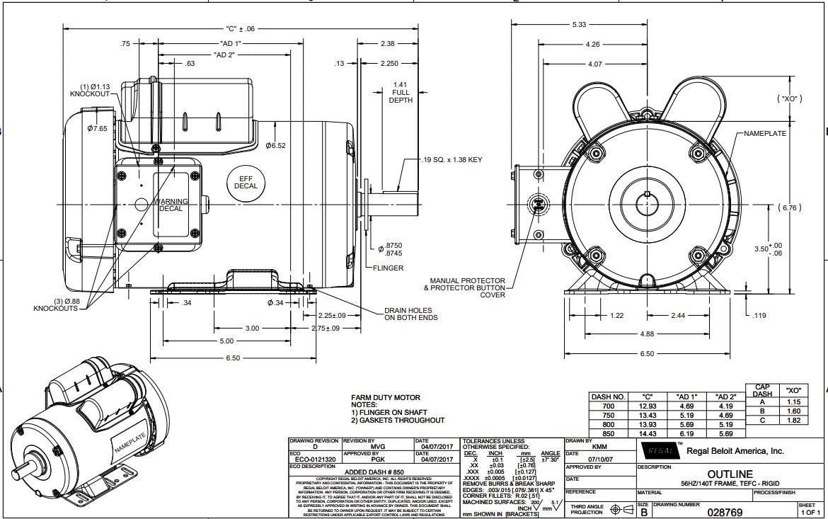 Leeson Farm Duty Electric Motor - 2 HP, 1,725 RPM, 230 Volts, Single Phase,  Model Number M6K17FB4: Electric Fan Motors: Amazon.com: Tools & Home  Improvement