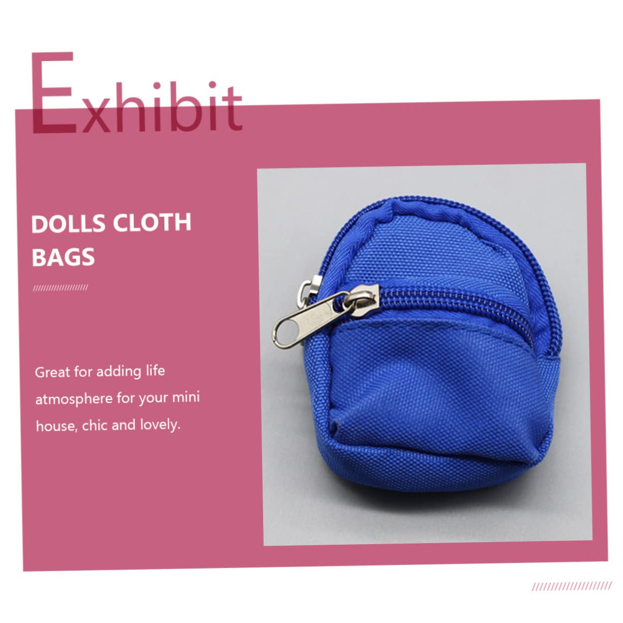 Clear Display Bag Mini Doll Backpack For 1/6 Scale Figures ...