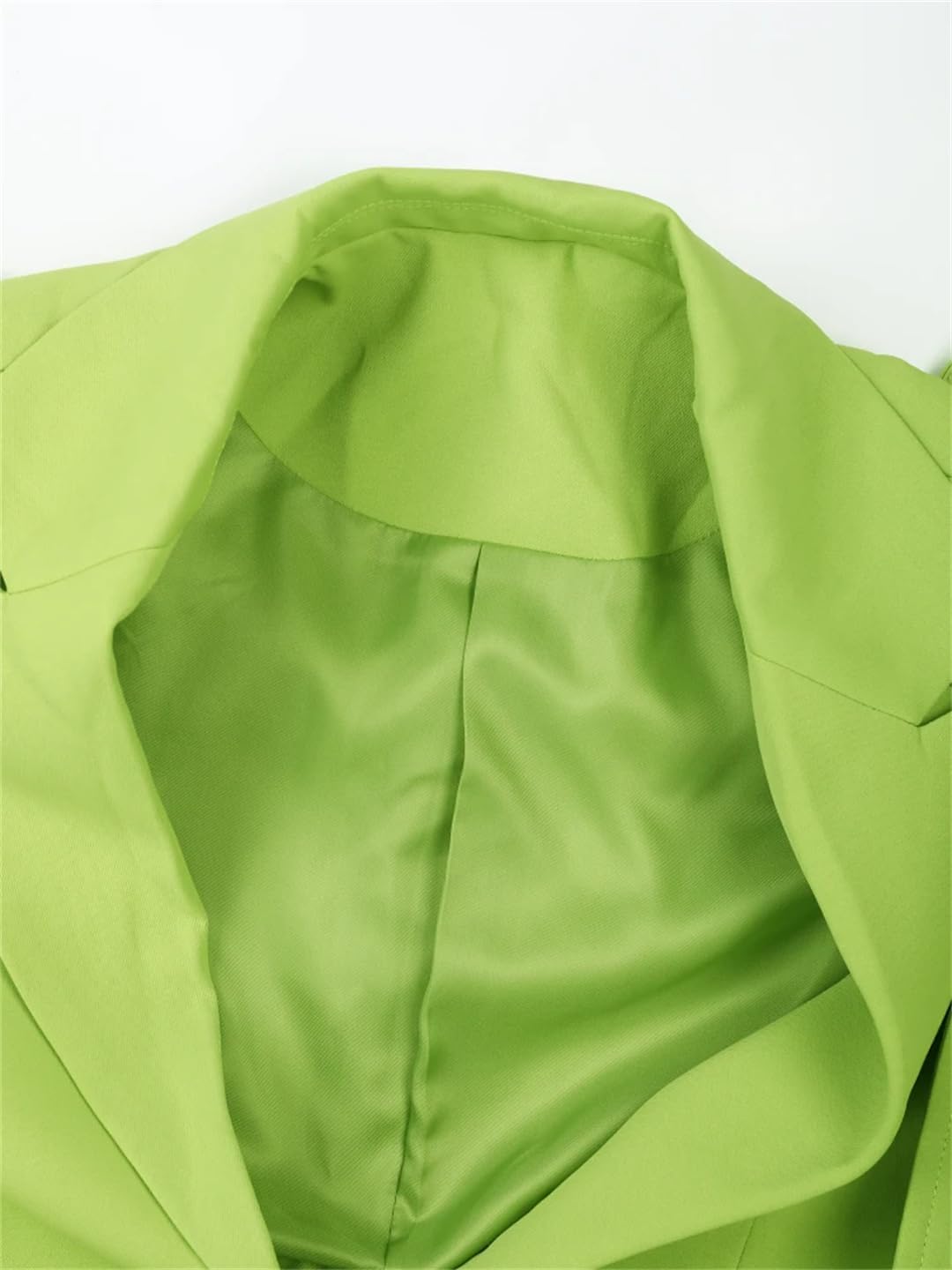 Women EN8 Irregular Bandage Blazer Long Sleeve Lapel Pockets Loose Work Jacket Spring