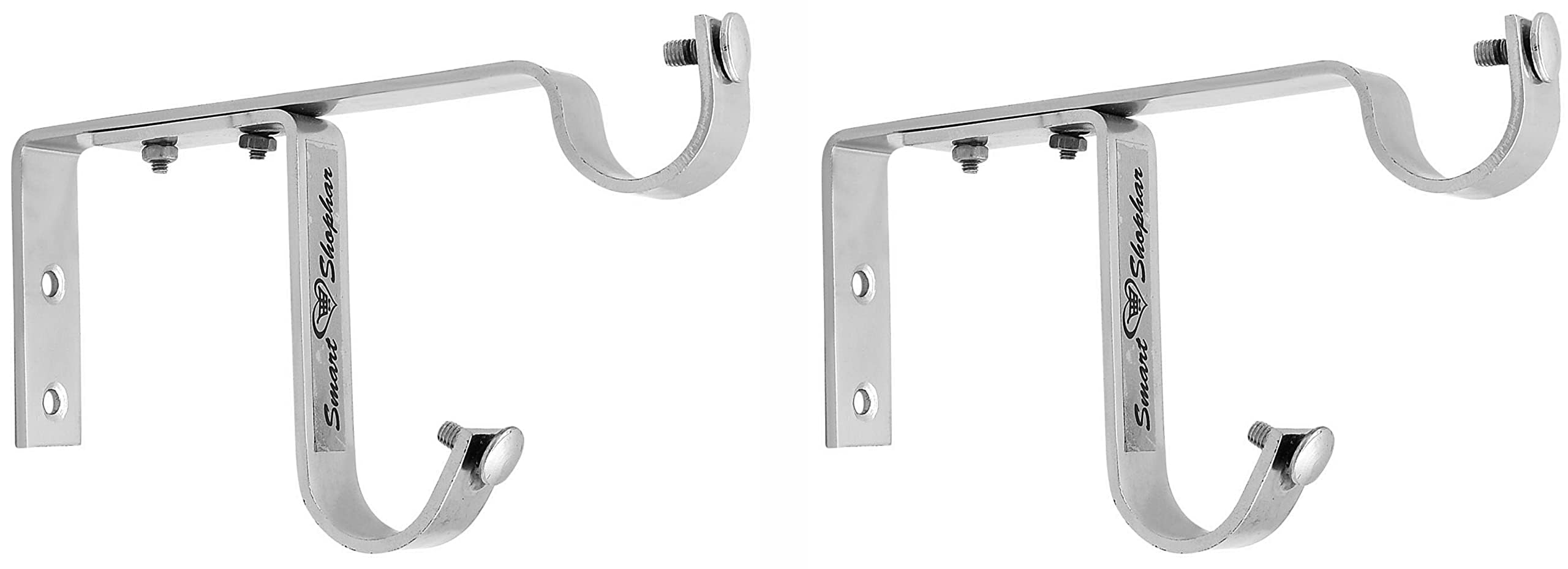 Stainless Steel Curtain Brackets - Pack of 10 -10 Stainless Steel Curtain Brackets - Pack of 10 -10